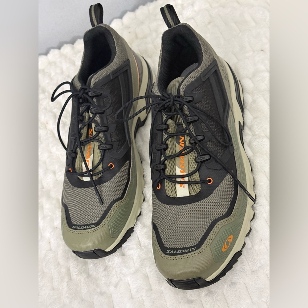 Salomon ACS + FT Deep Lichen Green Black Marmalade L47598000 Men'sSize:14W/13MUS
